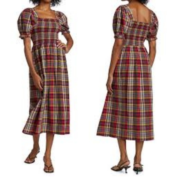 THE GREAT. Dresses & Skirts - the Great. Plaid midi dress